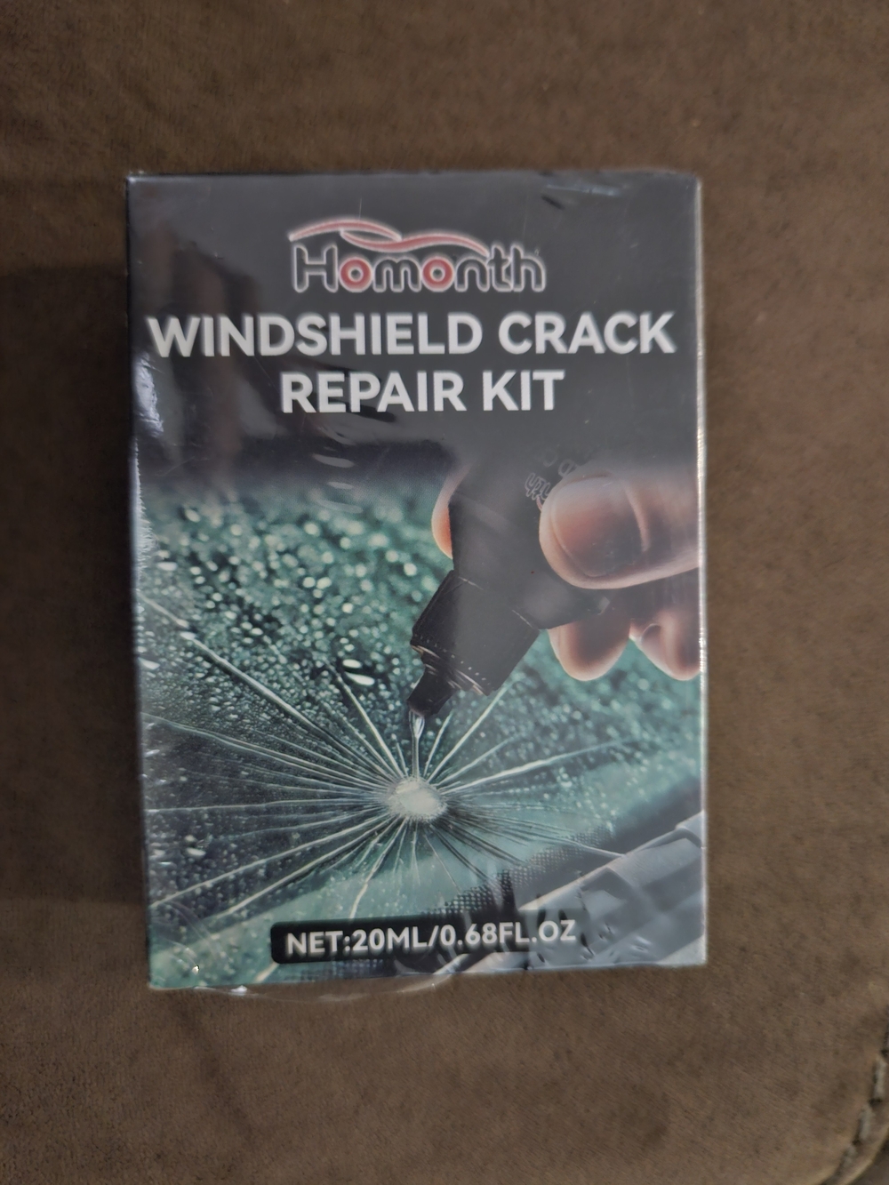 Windshield Crack Repair Kit - Black/Teal